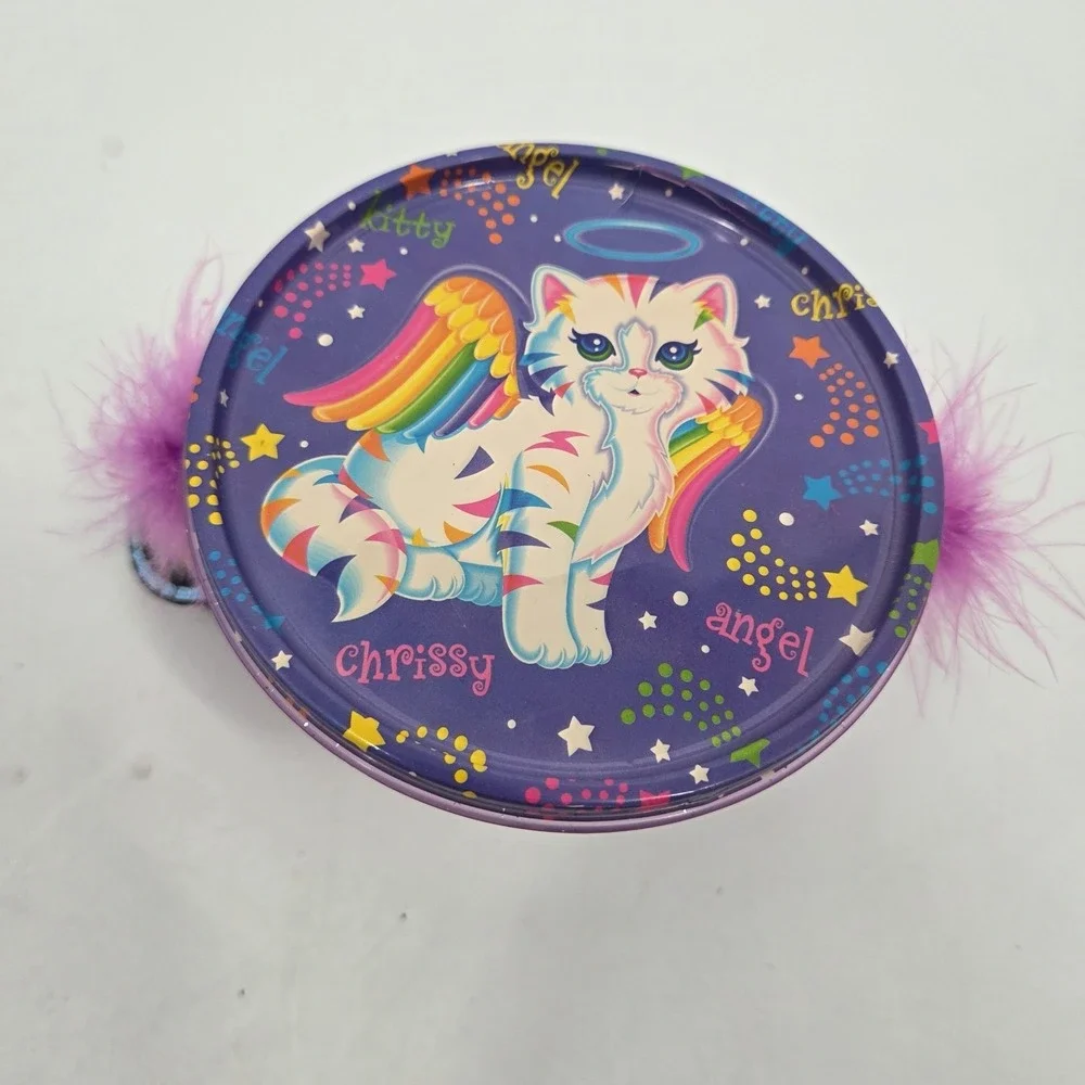 Vintage 1990s Lisa Frank YarnWorks Craft Bucket Set RARE 90s Angel Cat